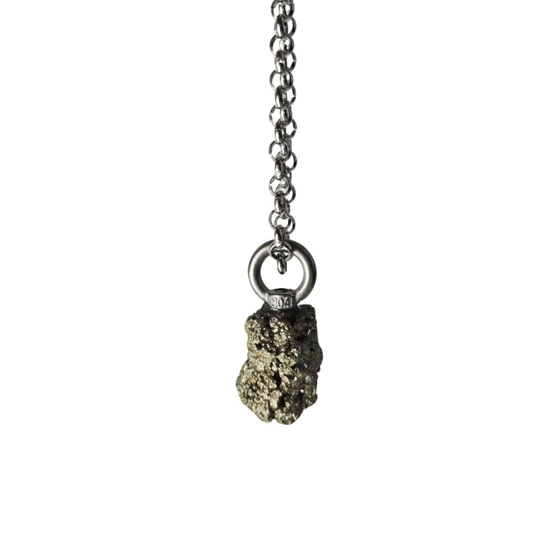 Collar Drusa – Pirita natural