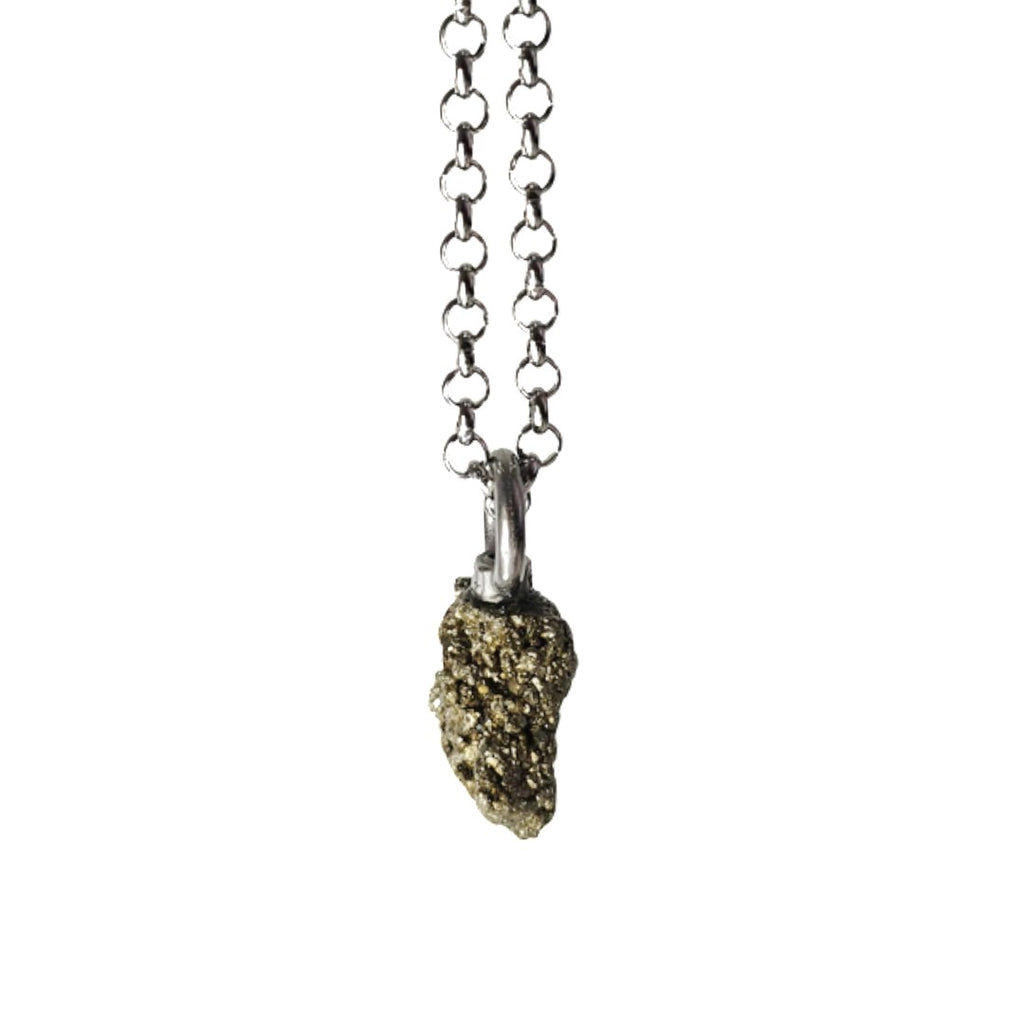 Collar Drusa – Pirita natural