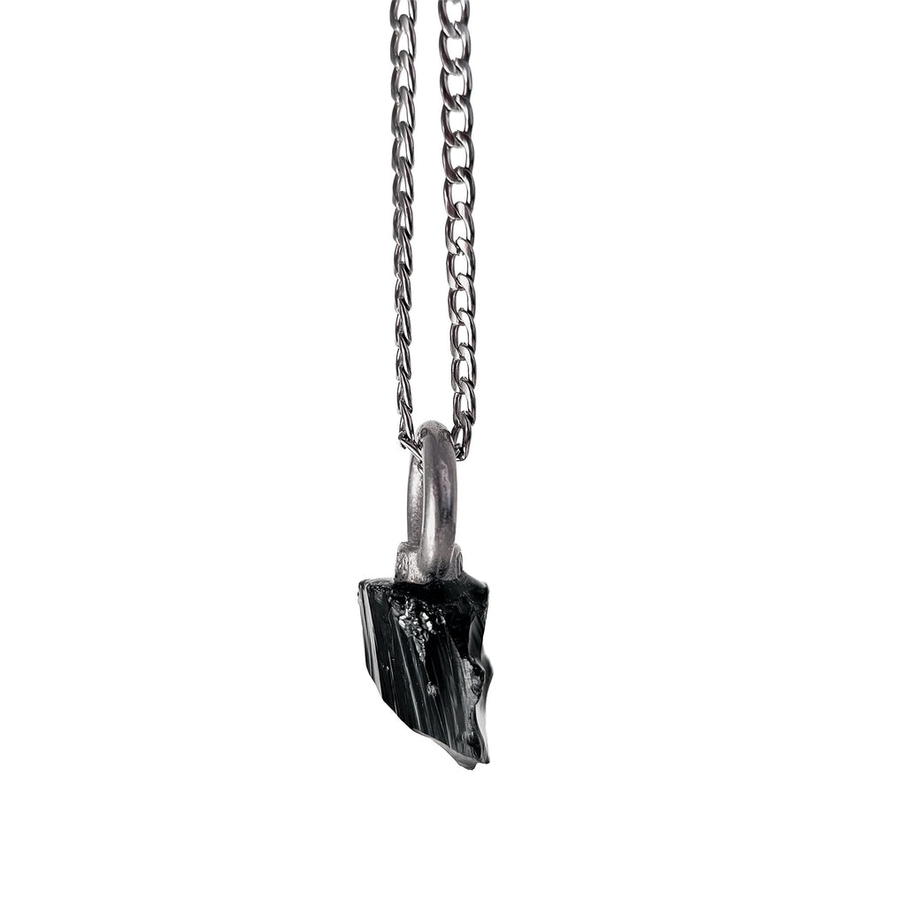 Collar Drusa – Obsidiana natural
