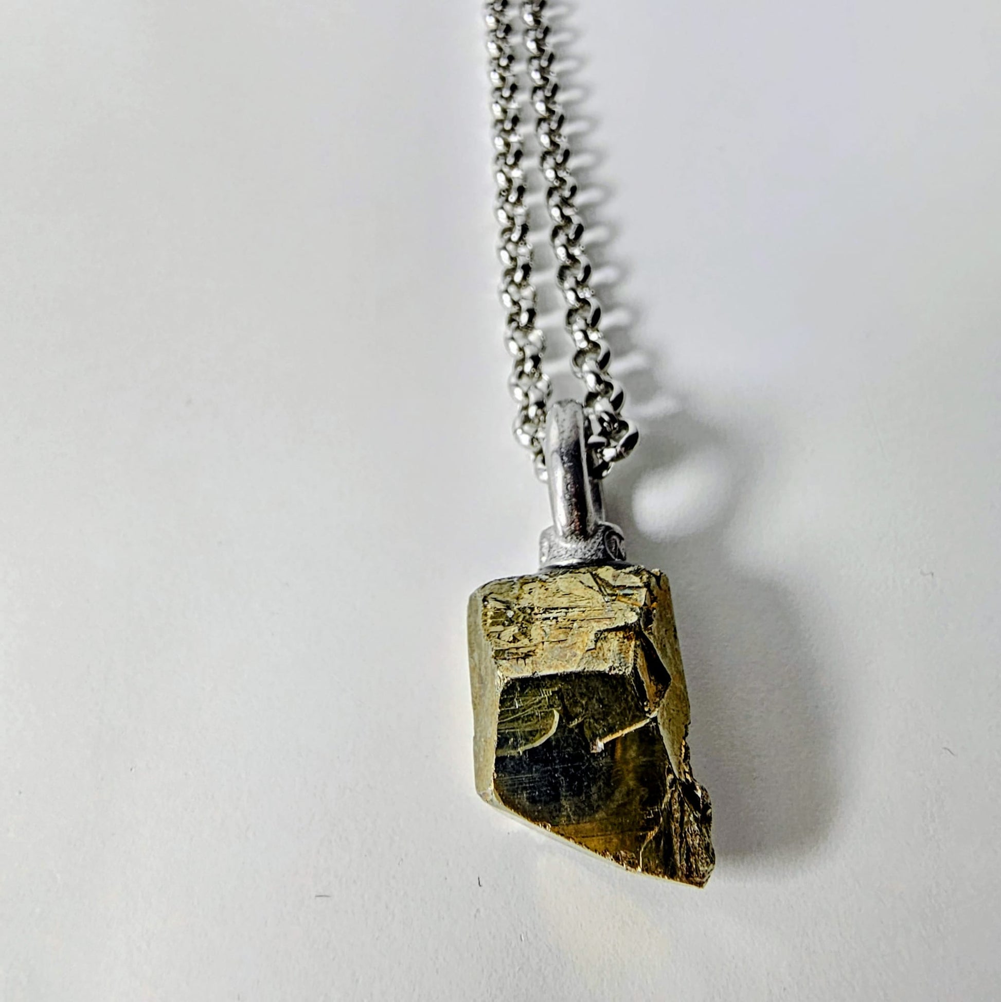 Collar Drusa – Pirita natural