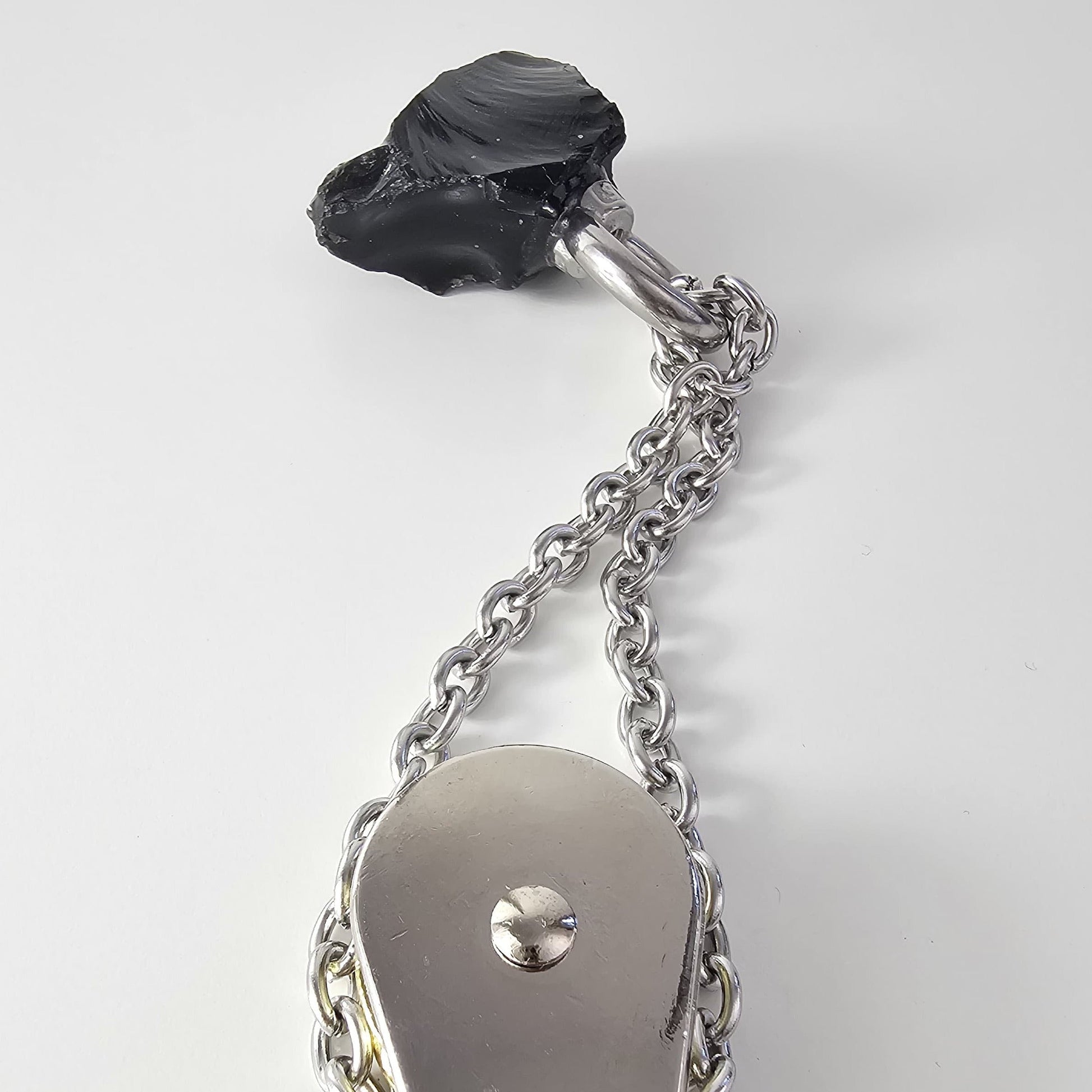 Collar Drusa Obsidiana Magnum