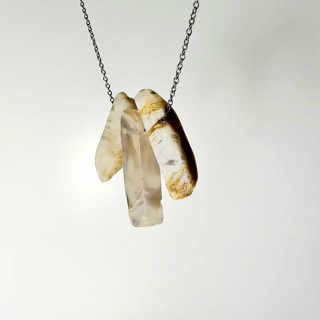 Collar Kaona Ágata Miel Trio