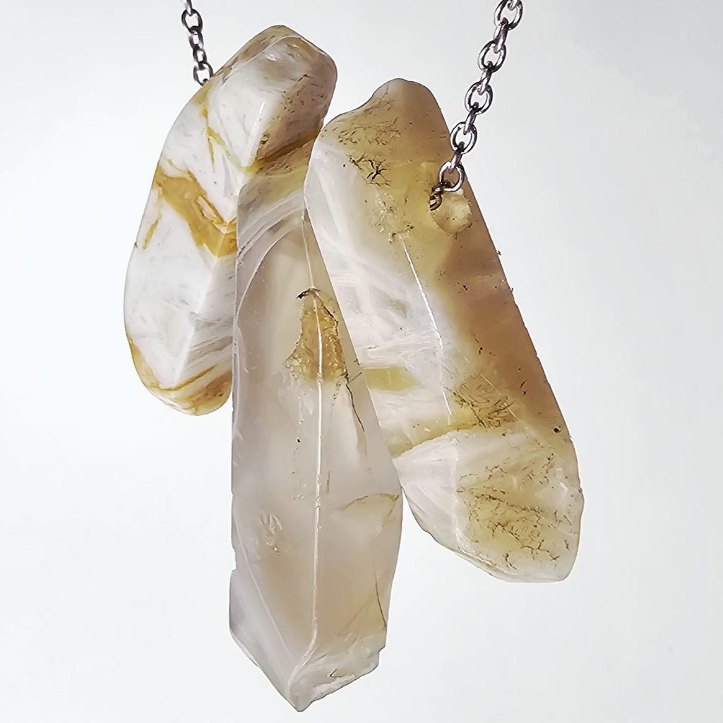 Collar Kaona Ágata Miel Trio