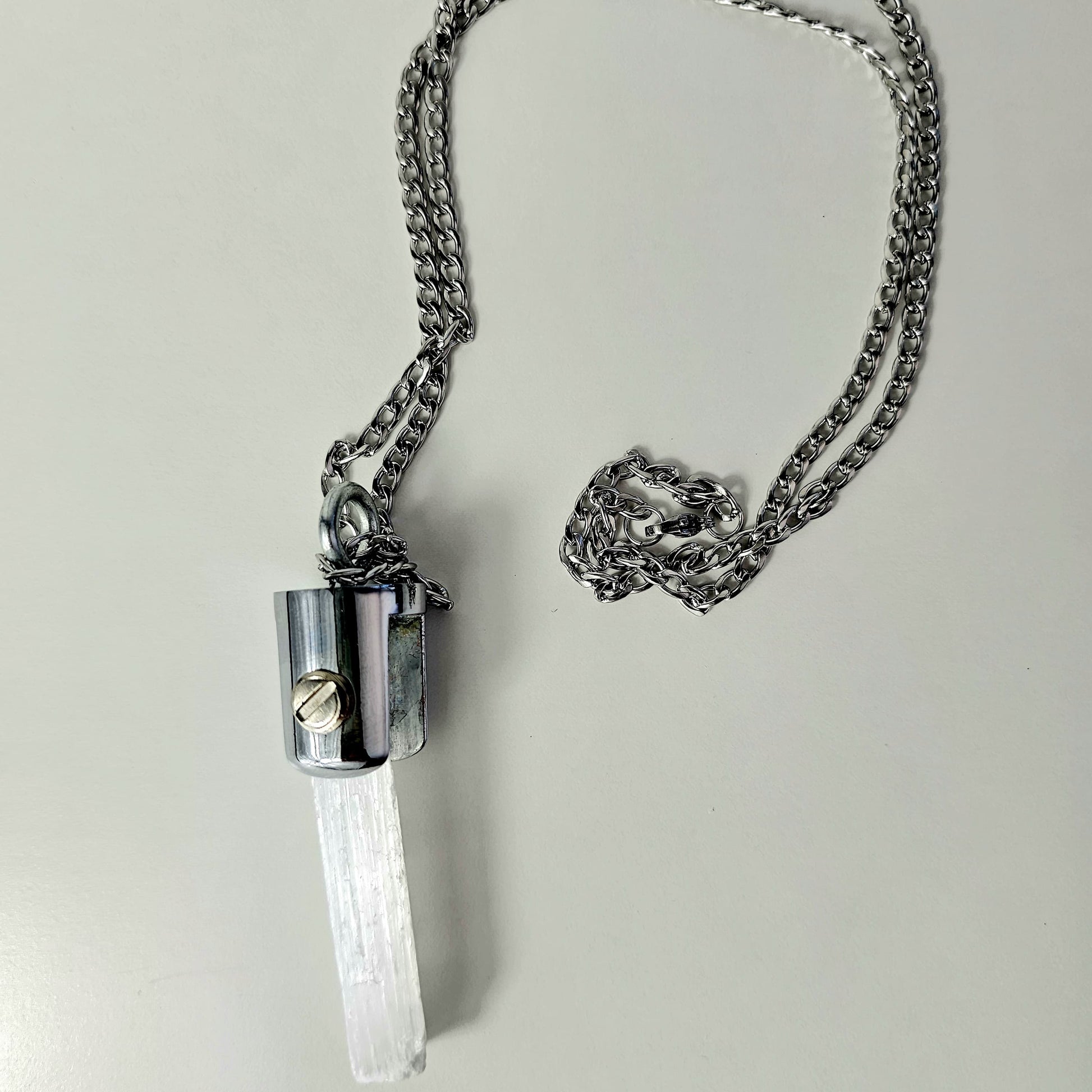 Collar Áurea Silver Selenita