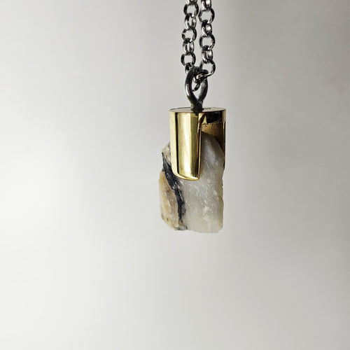 Collar Aurea  Cuarzo Ibicenco