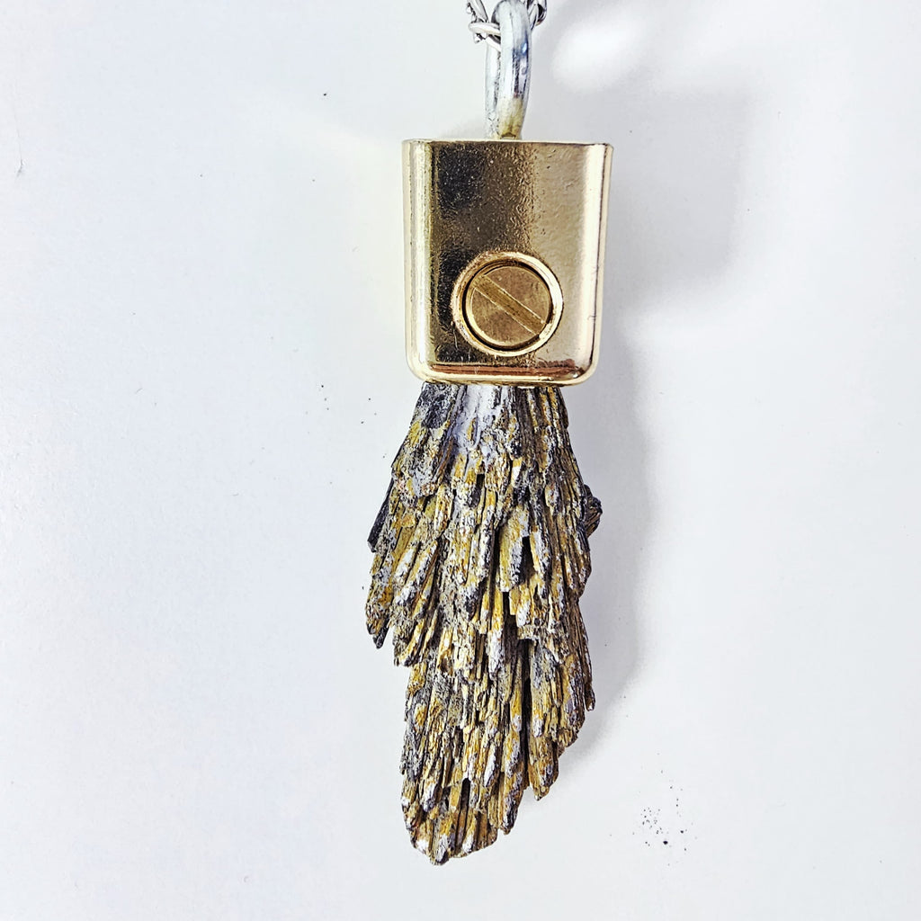 Collar Aurèa Cianita Gris