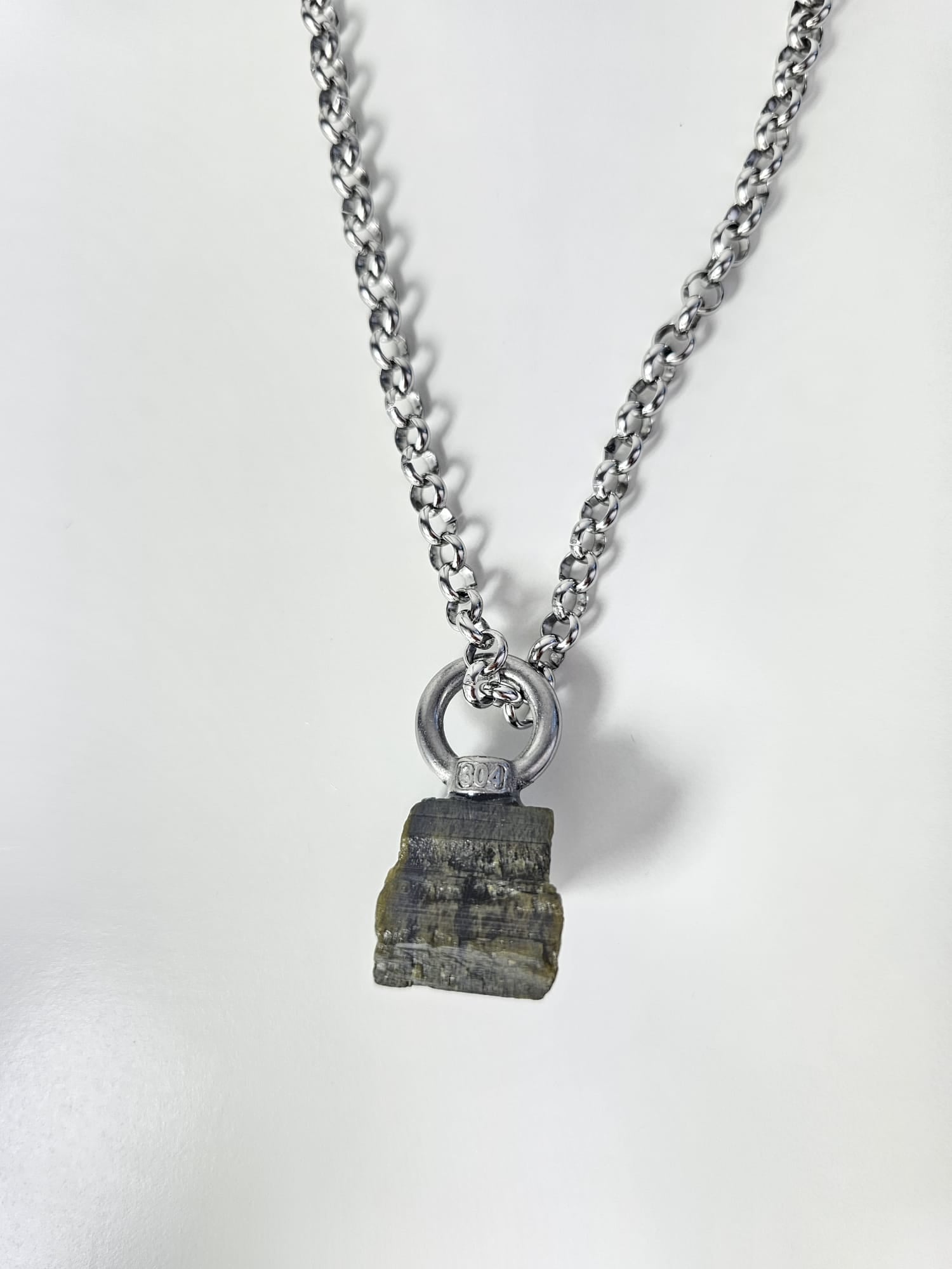 Collar Drusa  Epidota