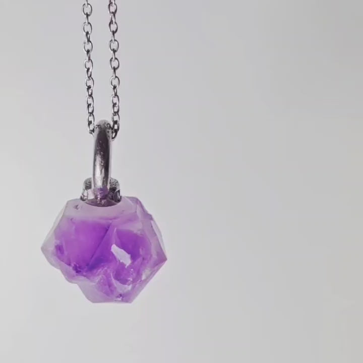 Collar Drusa – Amatista natural