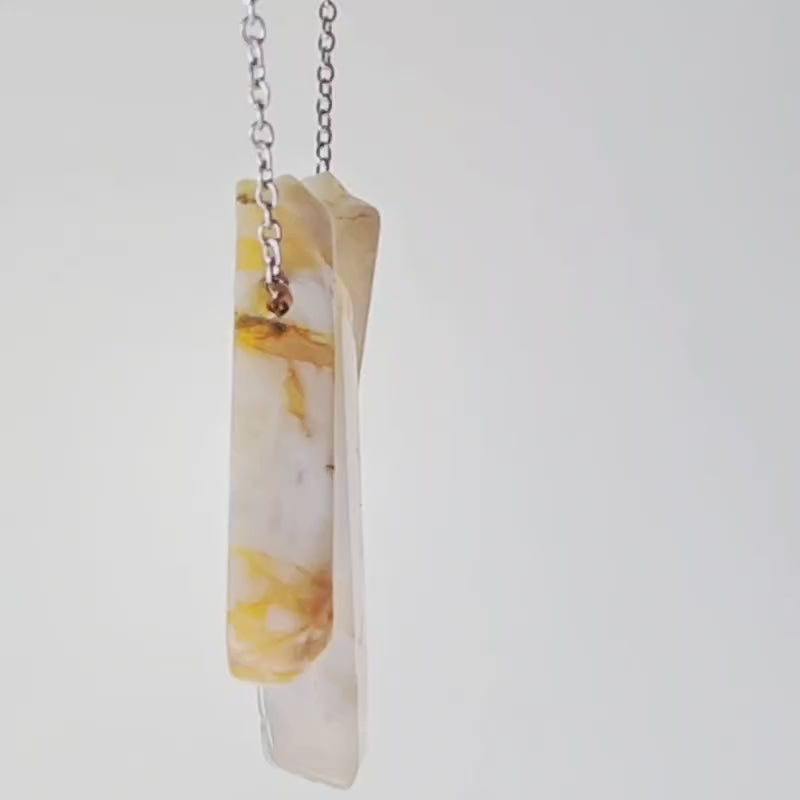 Collar Kaona Ágata Miel Trio